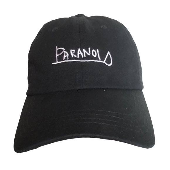 Other - Black Cap “Paranoid” Embroidery